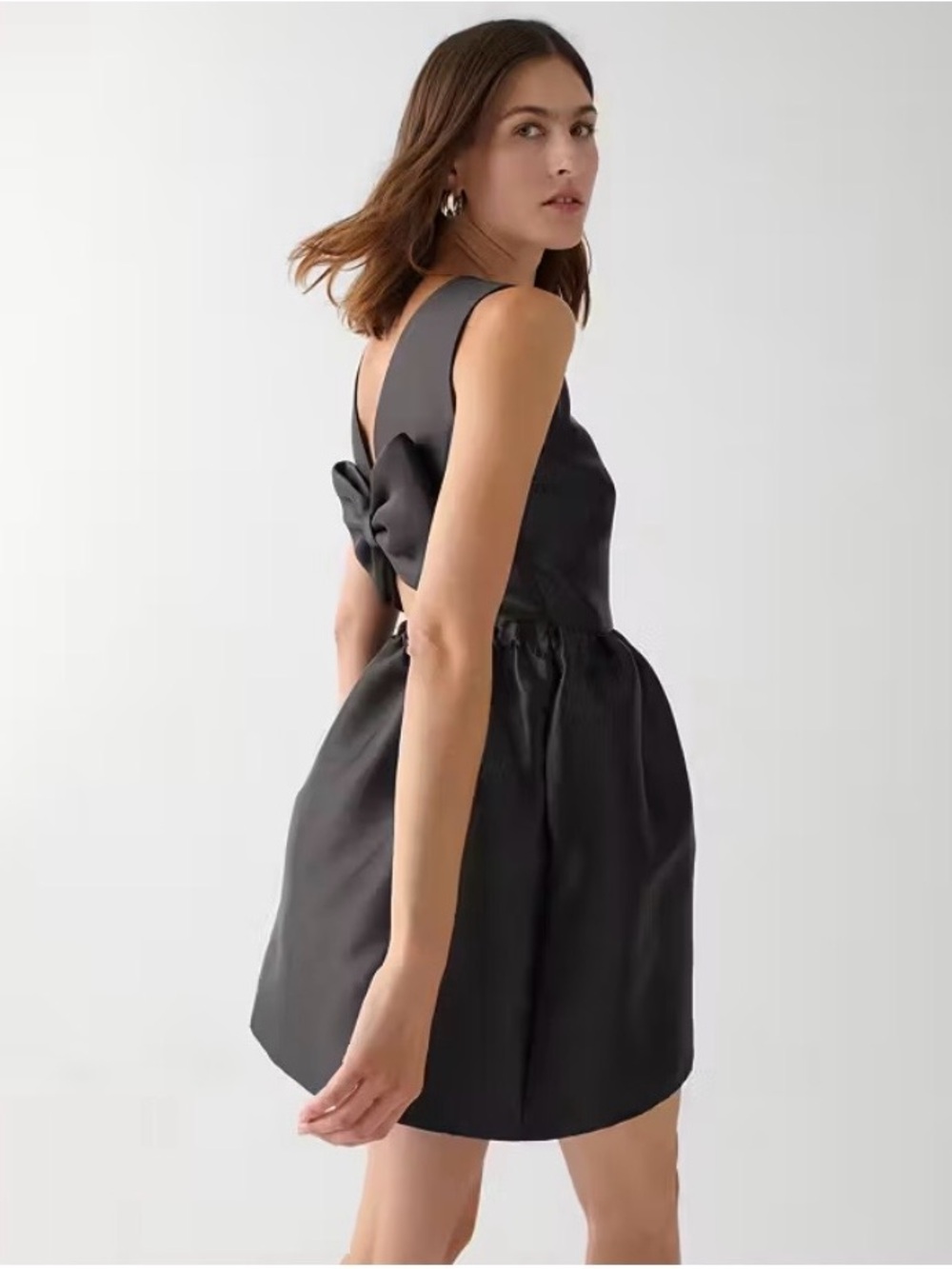 kate spade Black Sleeveless Mini Dress with Back Bow